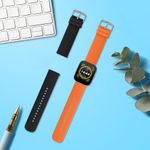 Laptop, Telefoane si Tablete - Wearables si gadgeturi - Wearables - Accesorii wearables - Set 2 Curele Kwmobile pentru Amazfit Bip 5/GTR 4, Negru/Portocaliu, Silicon, KWM000024YT005C - Infinity.ro