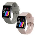 Laptop, Telefoane si Tablete - Wearables si gadgeturi - Wearables - Smartwatch-uri - Set 2 Curele Kwmobile pentru GRV SmartWatch, Roz/Gri, Silicon, KWM000024SY002C - Infinity.ro