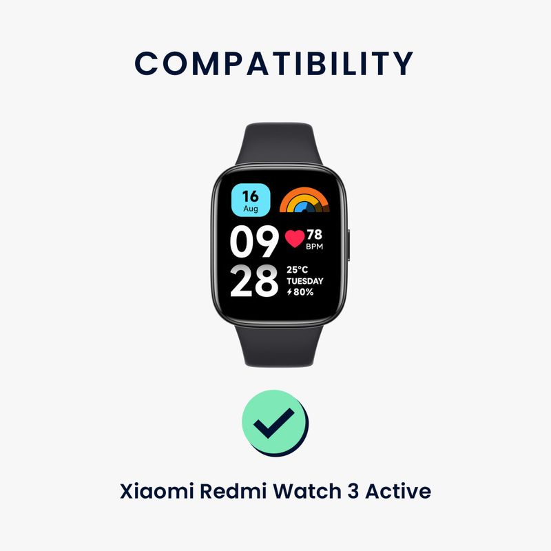 Laptop, Telefoane si Tablete - Wearables si gadgeturi - Wearables - Smartwatch-uri - Curea Kwmobile pentru Xiaomi Redmi Watch 3 Active, Multicolor, Nylon, KWM000025FI002C - Infinity.ro