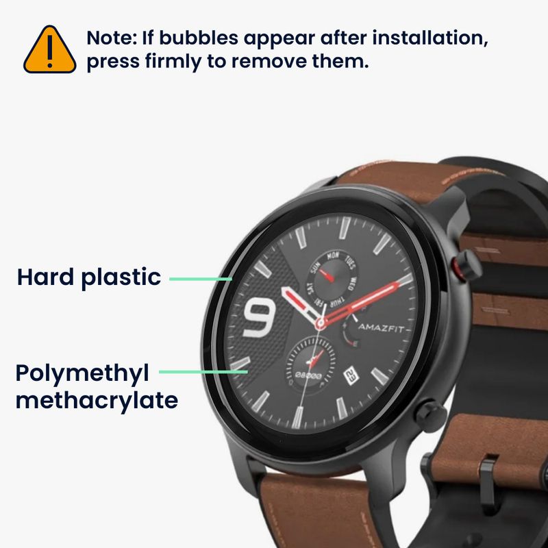 Laptop, Telefoane si Tablete - Wearables si gadgeturi - Wearables - Smartwatch-uri - Set 2 Folii de protectie Kwmobile pentru Amazfit GTR Mini, Transparent/Negru, Polimer, KWM000024VE001C - Infinity.ro