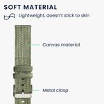 Laptop, Telefoane si Tablete - Wearables si gadgeturi - Wearables - Smartwatch-uri - Curea Kwmobile pentru Samsung Galaxy Watch 5/Galaxy Watch 5 Pro/Galaxy Watch 4, Verde, Textil, KWM000024YM002C - Infinity.ro