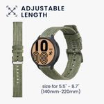Laptop, Telefoane si Tablete - Wearables si gadgeturi - Wearables - Smartwatch-uri - Curea Kwmobile pentru Samsung Galaxy Watch 5/Galaxy Watch 5 Pro/Galaxy Watch 4, Verde, Textil, KWM000024YM002C - Infinity.ro
