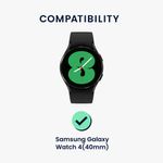 Laptop, Telefoane si Tablete - Wearables si gadgeturi - Wearables - Smartwatch-uri - Set 2 Folii de protectie Kwmobile pentru Samsung Galaxy Watch 4, Transparent/Negru, Polimer, KWM000024WD001C - Infinity.ro