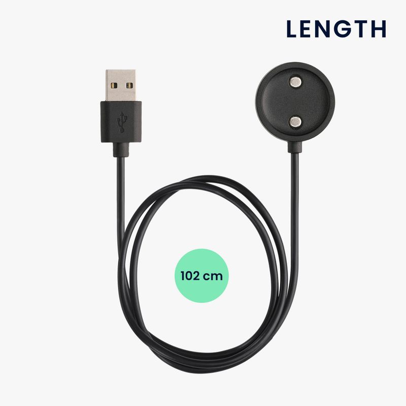 Laptop, Telefoane si Tablete - Wearables si gadgeturi - Wearables - Accesorii wearables - Cablu de incarcare USB Kwmobile pentru Suunto 9 Peak Pro, Negru, Plastic, KWM000024UE001C - Infinity.ro