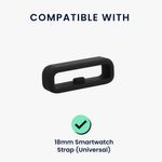 Laptop, Telefoane si Tablete - Wearables si gadgeturi - Wearables - Accesorii wearables - Set 10 Bucle suport pentru curea de 18 mm, Multicolor, Silicon, KWM000024YH001C - Infinity.ro