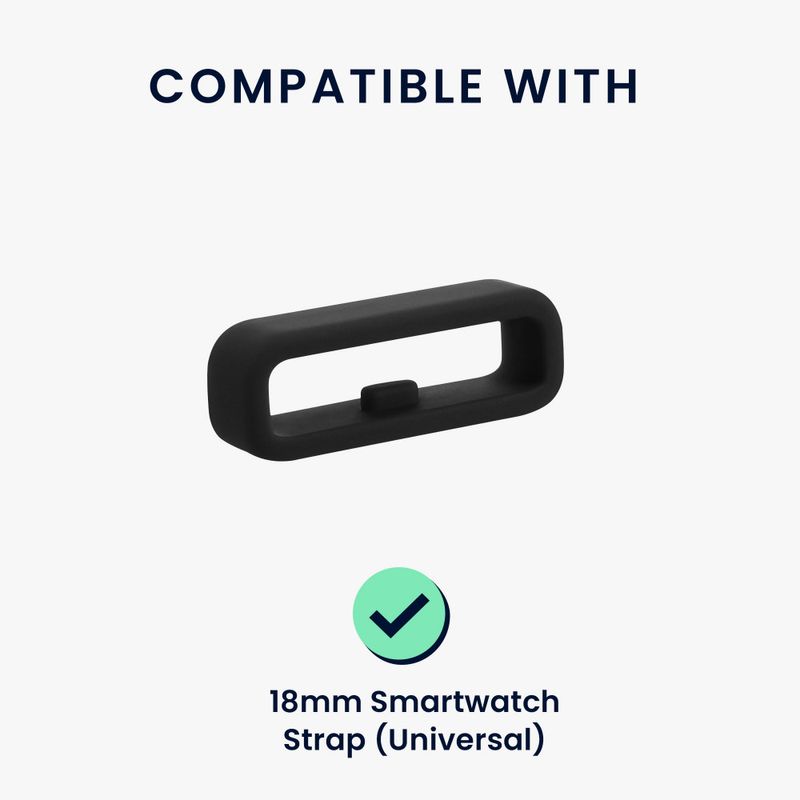 Laptop, Telefoane si Tablete - Wearables si gadgeturi - Wearables - Accesorii wearables - Set 10 Bucle suport pentru curea de 18 mm, Multicolor, Silicon, KWM000024YH001C - Infinity.ro