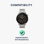 Laptop, Telefoane si Tablete - Wearables si gadgeturi - Wearables - Smartwatch-uri - Set 2 Folii de protectie Kwmobile pentru Huawei Watch GT 3 Pro (43mm), Transparent/Negru, Polimer, KWM000024VV001C - Infinity.ro
