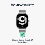 Laptop, Telefoane si Tablete - Wearables si gadgeturi - Wearables - Accesorii wearables - Set 2 Curele Kwmobile pentru Xiaomi Redmi Watch 4 / Band 8 Pro, Negru/Verde inchis, Nylon, KWM000025BE002C - Infinity.ro