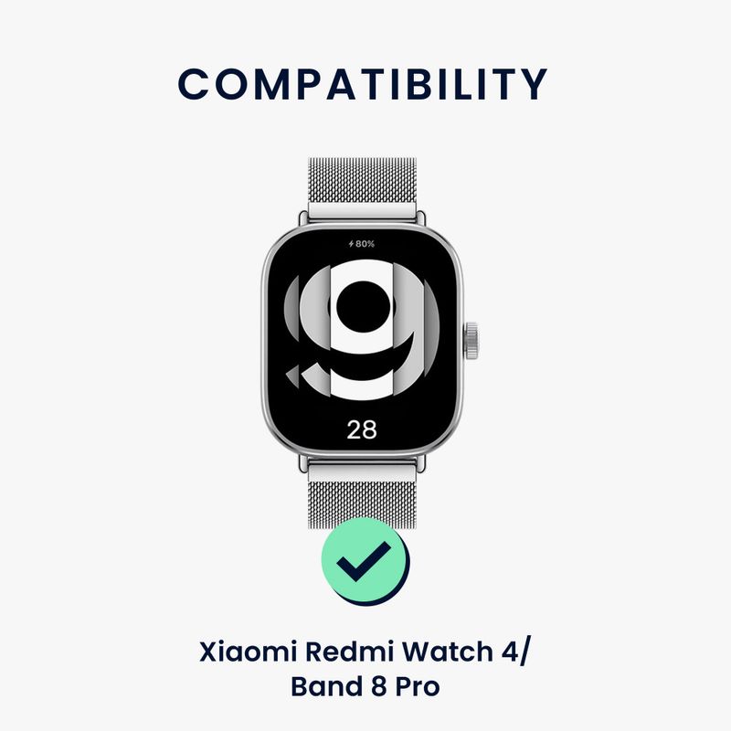 Laptop, Telefoane si Tablete - Wearables si gadgeturi - Wearables - Accesorii wearables - Set 2 Curele Kwmobile pentru Xiaomi Redmi Watch 4 / Band 8 Pro, Negru/Verde inchis, Nylon, KWM000025BE002C - Infinity.ro