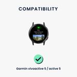 Laptop, Telefoane si Tablete - Wearables si gadgeturi - Wearables - Accesorii wearables - Set 2 Curele Kwmobile pentru Garmin vivoactive 5/Active 5, Negru/Albastru inchis, Silicon, KWM0000254E001C - Infinity.ro