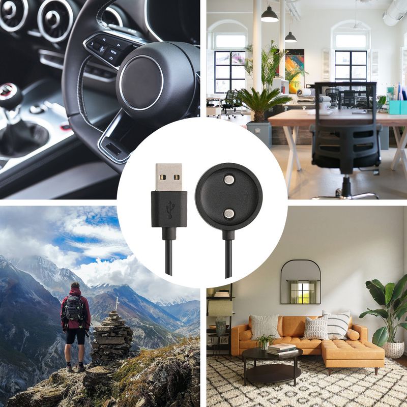 Laptop, Telefoane si Tablete - Wearables si gadgeturi - Wearables - Accesorii wearables - Cablu de incarcare USB Kwmobile pentru Suunto 9 Peak Pro, Negru, Plastic, KWM000024UE001C - Infinity.ro