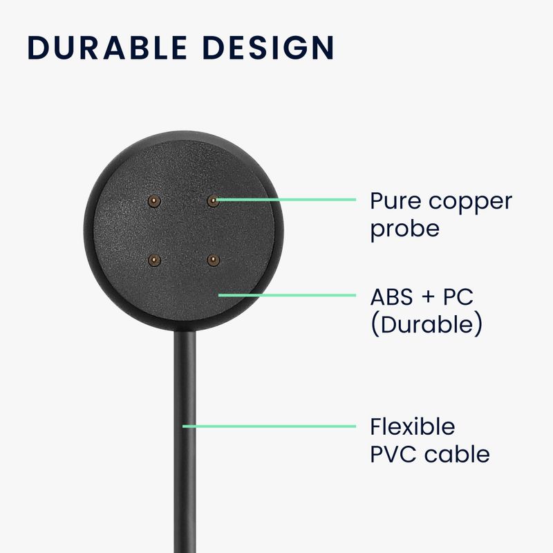 Laptop, Telefoane si Tablete - Wearables si gadgeturi - Wearables - Smartwatch-uri - Cablu de incarcare USB Kwmobile pentru Google Pixel Watch 2, Negru, Plastic, KWM0000255M001C - Infinity.ro