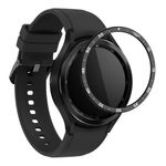 Laptop, Telefoane si Tablete - Wearables si gadgeturi - Wearables - Smartwatch-uri - Rama cadran Kwmobile pentru Samsung Galaxy Watch 6 Classic, Negru/Argintiu, Aluminiu, KWM000024TK001C - Infinity.ro