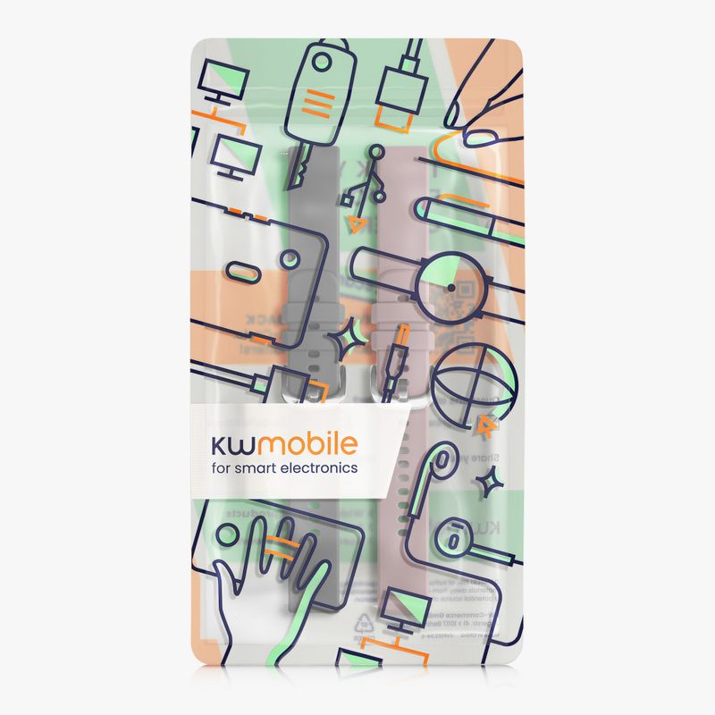 Laptop, Telefoane si Tablete - Wearables si gadgeturi - Wearables - Accesorii wearables - Set 2 Curele Kwmobile pentru Huawei Watch GT 4 (41mm), Gri/Roz, Silicon, KWM0000254B002C - Infinity.ro