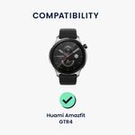 Laptop, Telefoane si Tablete - Wearables si gadgeturi - Wearables - Smartwatch-uri - Set 2 Folii de protectie Kwmobile pentru Amazfit GTR 4, Transparent/Negru, Polimer, KWM000024VN001C - Infinity.ro