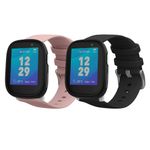 Laptop, Telefoane si Tablete - Wearables si gadgeturi - Wearables - Accesorii wearables - Set 2 Curele Kwmobile marime S pentru Xplora X6 Play, Negru/Roz, Silicon, KWM000024UB005C - Infinity.ro