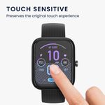 Laptop, Telefoane si Tablete - Wearables si gadgeturi - Wearables - Accesorii wearables - Set 2 Folii de protectie Kwmobile pentru Amazfit Bip 3 Pro, Transparent/Negru, Polimer, KWM000024VI001C - Infinity.ro