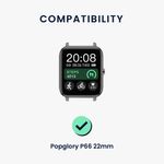 Laptop, Telefoane si Tablete - Wearables si gadgeturi - Wearables - Accesorii wearables - Set 2 Curele Kwmobile pentru Popglory P66, Multicolor/Mov, Silicon, KWM000024SZ002C - Infinity.ro