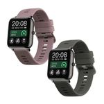 Laptop, Telefoane si Tablete - Wearables si gadgeturi - Wearables - Accesorii wearables - Set 2 Curele Kwmobile pentru Popglory P66, Multicolor/Mov, Silicon, KWM000024SZ002C - Infinity.ro