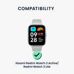 Laptop, Telefoane si Tablete - Wearables si gadgeturi - Wearables - Smartwatch-uri - Set 4 Adaptori prindere curea de 20 mm Kwmobile pentru Xiaomi Redmi Watch 3 Active, Argintiu/Negru, KWM0000253F001C - Infinity.ro