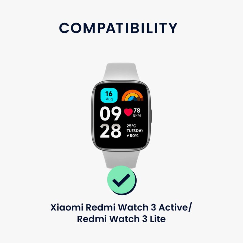 Laptop, Telefoane si Tablete - Wearables si gadgeturi - Wearables - Smartwatch-uri - Set 4 Adaptori prindere curea de 20 mm Kwmobile pentru Xiaomi Redmi Watch 3 Active, Argintiu/Negru, KWM0000253F001C - Infinity.ro