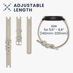 Laptop, Telefoane si Tablete - Wearables si gadgeturi - Wearables - Accesorii wearables - Set 2 Curele Kwmobile pentru Garmin Lily Sport, Negru/Bej, Silicon, KWM000018RG005C - Infinity.ro