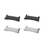 Laptop, Telefoane si Tablete - Wearables si gadgeturi - Wearables - Smartwatch-uri - Set 4 Adaptori prindere curea de 18 mm Kwmobile pentru OPPO Watch Free, Argintiu/Negru, Otel, KWM0000255H001C - Infinity.ro