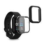 Laptop, Telefoane si Tablete - Wearables si gadgeturi - Wearables - Smartwatch-uri - Set 2 Huse Kwmobile cu sticla securizata pentru iTouch Air 3, Transparent/Negru, Plastic, KWM0000255Q001C - Infinity.ro