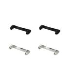 Laptop, Telefoane si Tablete - Wearables si gadgeturi - Wearables - Accesorii wearables - Set 4 Adaptori prindere curea de 20 mm Kwmobile pentru Google Pixel Watch 2, Argintiu/Negru, Otel, KWM0000255L001C - Infinity.ro