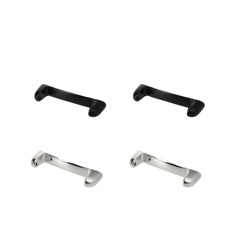 Laptop, Telefoane si Tablete - Wearables si gadgeturi - Wearables - Accesorii wearables - Set 4 Adaptori prindere curea de 20 mm Kwmobile pentru Google Pixel Watch 2, Argintiu/Negru, Otel, KWM0000255L001C - Infinity.ro