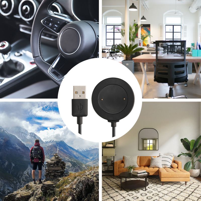 Laptop, Telefoane si Tablete - Wearables si gadgeturi - Wearables - Accesorii wearables - Cablu de incarcare USB Kwmobile pentru Honor Watch 4, Negru, Plastic, KWM000024UF001C - Infinity.ro