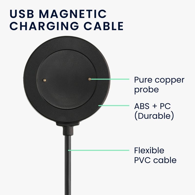 Laptop, Telefoane si Tablete - Wearables si gadgeturi - Wearables - Accesorii wearables - Cablu de incarcare USB Kwmobile pentru Honor Watch 4, Negru, Plastic, KWM000024UF001C - Infinity.ro