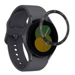 Laptop, Telefoane si Tablete - Wearables si gadgeturi - Wearables - Smartwatch-uri - Rama cadran Kwmobile pentru Samsung Galaxy Watch 5, Negru/Argintiu, Aluminiu, KWM0000258Z001C - Infinity.ro