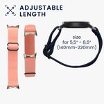 Laptop, Telefoane si Tablete - Wearables si gadgeturi - Wearables - Smartwatch-uri - Set 2 Curele Kwmobile pentru Google Pixel Watch 2/Pixel Watch, Albastru inchis/Roz, Nylon, KWM000025BF002C - Infinity.ro