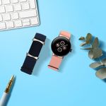 Laptop, Telefoane si Tablete - Wearables si gadgeturi - Wearables - Smartwatch-uri - Set 2 Curele Kwmobile pentru Google Pixel Watch 2/Pixel Watch, Albastru inchis/Roz, Nylon, KWM000025BF002C - Infinity.ro