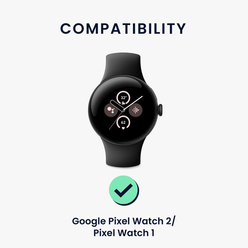 Laptop, Telefoane si Tablete - Wearables si gadgeturi - Wearables - Smartwatch-uri - Set 2 Curele Kwmobile pentru Google Pixel Watch 2/Pixel Watch, Albastru inchis/Roz, Nylon, KWM000025BF002C - Infinity.ro