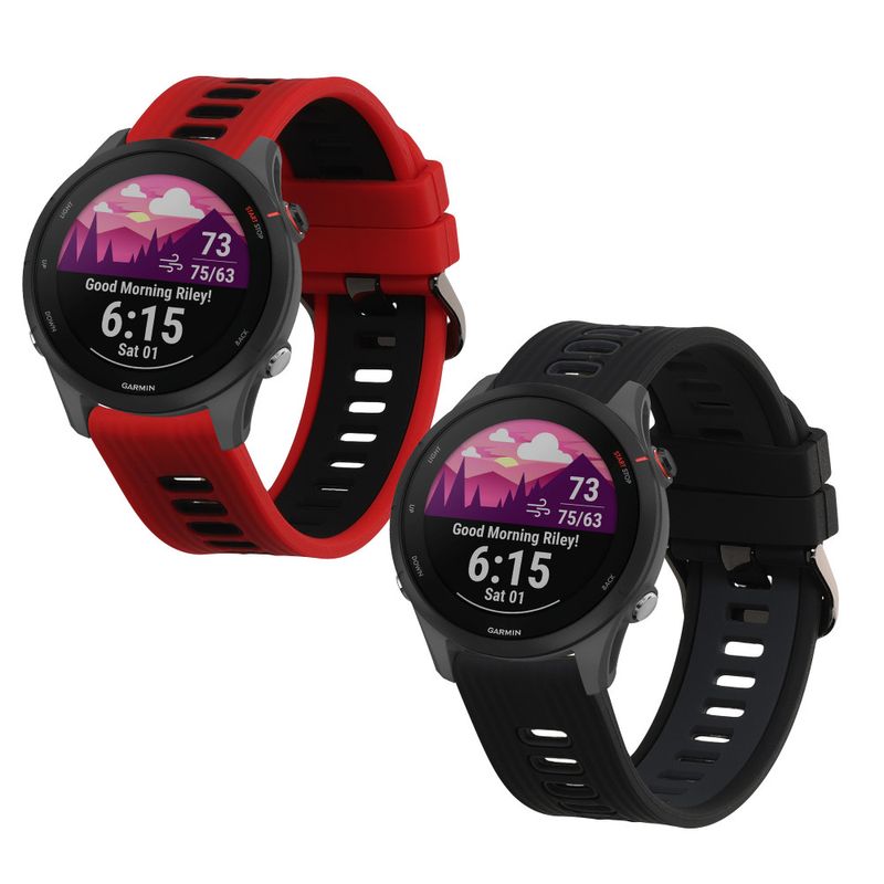 Laptop, Telefoane si Tablete - Wearables si gadgeturi - Wearables - Accesorii wearables - Set 2 Curele Kwmobile pentru Garmin Forerunner 255, Multicolor, Silicon, KWM000024TY001C - Infinity.ro