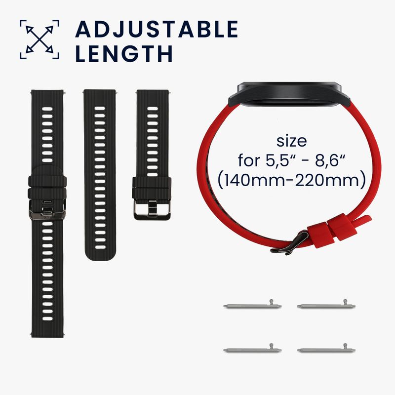 Laptop, Telefoane si Tablete - Wearables si gadgeturi - Wearables - Accesorii wearables - Set 2 Curele Kwmobile pentru Garmin Forerunner 255, Multicolor, Silicon, KWM000024TY001C - Infinity.ro