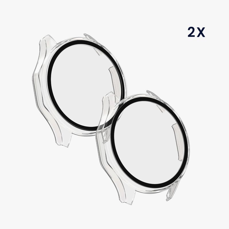 Laptop, Telefoane si Tablete - Wearables si gadgeturi - Wearables - Smartwatch-uri - Set 2 Huse Kwmobile cu sticla securizata pentru Huawei Watch GT 4 (46mm), Transparent, Plastic, KWM0000254O001C - Infinity.ro