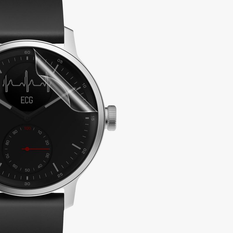 Laptop, Telefoane si Tablete - Wearables si gadgeturi - Wearables - Accesorii wearables - Set 3 Folii protectie pentru Withings Scanwatch 42mm, Kwmobile, Transparent, Silicon, 59431.1 - Infinity.ro