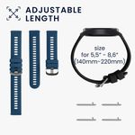 Laptop, Telefoane si Tablete - Wearables si gadgeturi - Wearables - Accesorii wearables - Set 2 Curele Kwmobile pentru Popglory P66, Negru/Albastru, Silicon, KWM000024SZ001C - Infinity.ro