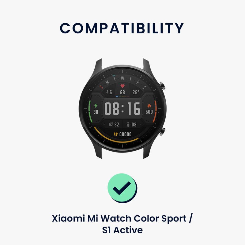 Laptop, Telefoane si Tablete - Wearables si gadgeturi - Wearables - Smartwatch-uri - Curea Kwmobile pentru Xiaomi Mi Watch Color Sport/S1 Active, Negru, Nylon, KWM000024YA001C - Infinity.ro