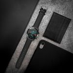 Laptop, Telefoane si Tablete - Wearables si gadgeturi - Wearables - Accesorii wearables - Curea Kwmobile pentru Huawei Watch GT 3/Watch GT 2/Watch GT, Negru, Piele naturala, KWM000013PG003C - Infinity.ro