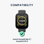 Laptop, Telefoane si Tablete - Wearables si gadgeturi - Wearables - Accesorii wearables - Set 2 Curele Kwmobile pentru Amazfit Bip 5/GTR 4, Multicolor, Silicon, KWM000024YU003C - Infinity.ro