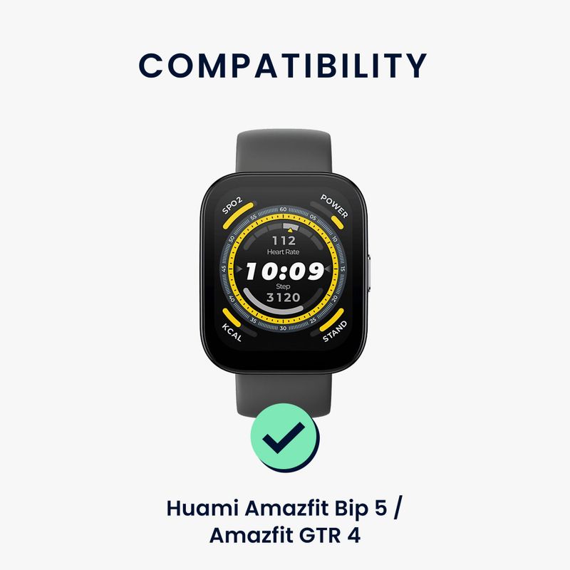 Laptop, Telefoane si Tablete - Wearables si gadgeturi - Wearables - Accesorii wearables - Set 2 Curele Kwmobile pentru Amazfit Bip 5/GTR 4, Multicolor, Silicon, KWM000024YU003C - Infinity.ro