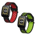 Laptop, Telefoane si Tablete - Wearables si gadgeturi - Wearables - Accesorii wearables - Set 2 Curele Kwmobile pentru Amazfit Bip 5/GTR 4, Multicolor, Silicon, KWM000024YU003C - Infinity.ro