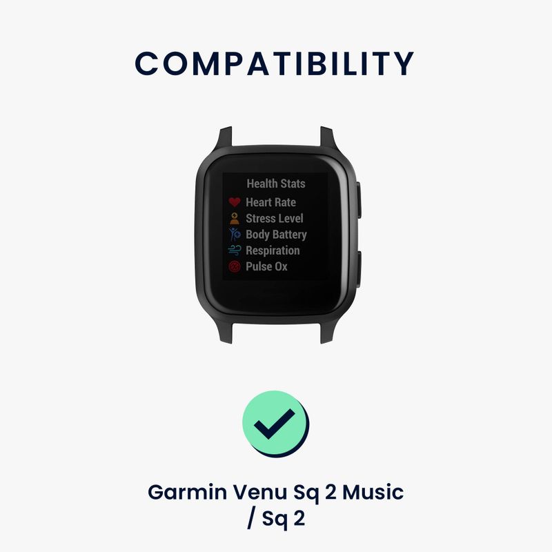 Laptop, Telefoane si Tablete - Wearables si gadgeturi - Wearables - Smartwatch-uri - Curea Kwmobile pentru Garmin Venu Sq 2 Music, Gri, Nylon, KWM0000250E005C - Infinity.ro