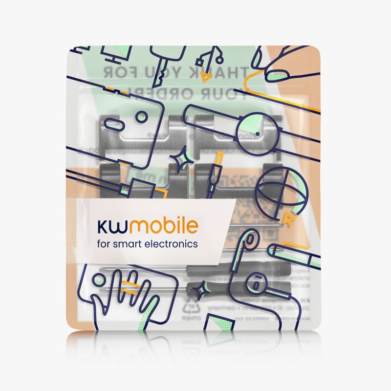 Laptop, Telefoane si Tablete - Wearables si gadgeturi - Wearables - Smartwatch-uri - Set 4 Adaptori prindere curea de 22 mm Kwmobile pentru Amazfit T-Rex, Argintiu/Negru, Otel, KWM0000255J001C - Infinity.ro