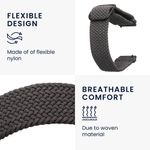 Laptop, Telefoane si Tablete - Wearables si gadgeturi - Wearables - Smartwatch-uri - Curea Kwmobile pentru Garmin Venu Sq 2 Music, Gri, Nylon, KWM0000250E005C - Infinity.ro