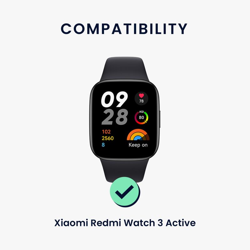 Laptop, Telefoane si Tablete - Wearables si gadgeturi - Wearables - Accesorii wearables - Set 2 Curele Kwmobile pentru Xiaomi Redmi Watch 3 Active, Multicolor, Silicon, KWM000024YV002C - Infinity.ro